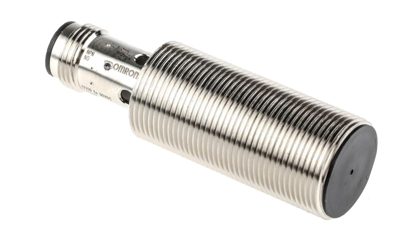 Omron E2B-M18KS08-M1-C1, sensore di prossimità induttivo cilindrico NPN M18, rilevamento 8 mm, IP67, alimentazione 12-24 V c.c.