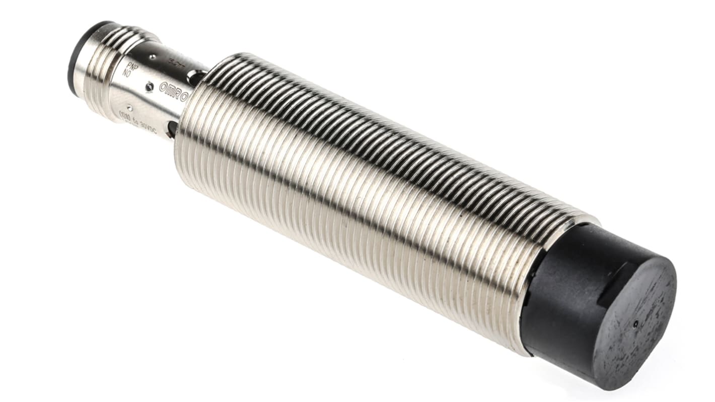 Omron E2B-M18LN16-M1-B1, sensore di prossimità induttivo cilindrico PNP M18, rilevamento 16 mm, IP67, connettore M12.