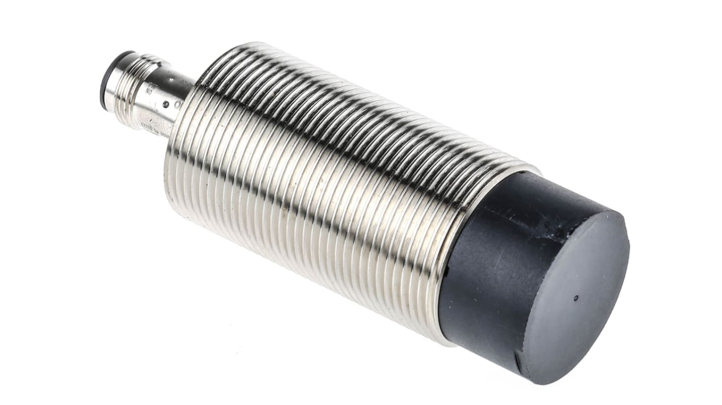 Sensore di prossimità cilindrico PNP Omron E2B-M30LN30-M1-B1, rilevamento 30 mm, corpo in ottone, grado di protezione IP67.