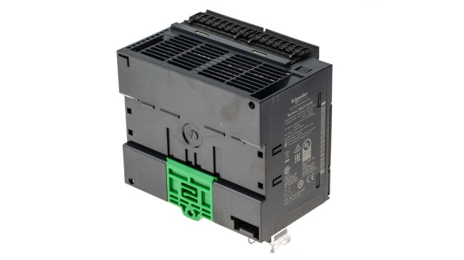 Schneider Electric TM221CE24R, CPU PLC Modicon M221, 14 ingressi e 10 uscite, montaggio a pannello, 110 x 70 x 90 mm.