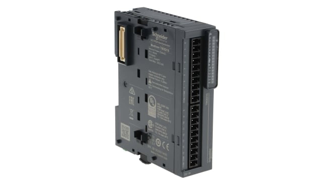 Modulo I/O PLC Schneider Electric TM3DI16 con 16 ingressi digitali per Modicon M221, M241, M251 - Serie TM3. Automazione, controllo motori, sicurezza.