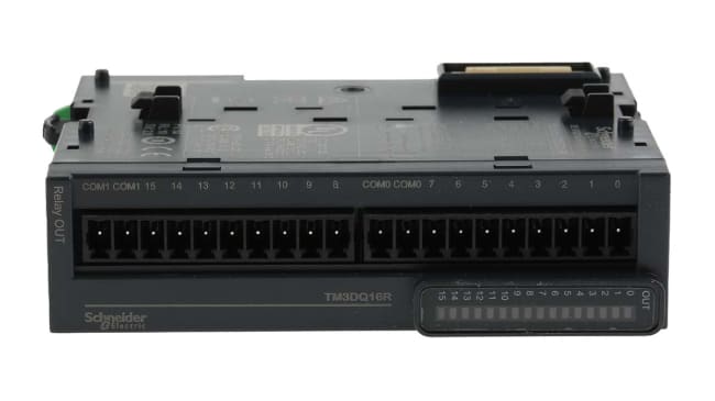Modulo I/O PLC Schneider Electric TM3DQ16R per Modicon M221, M241, M251 - 240V AC, 30V DC - Automazione industriale e robotica.