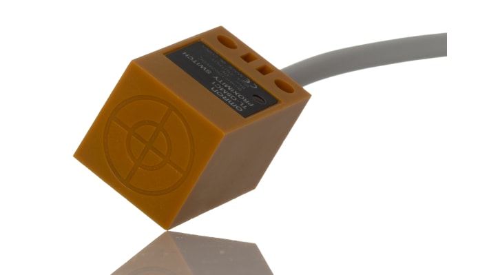 Omron TL-Q5MC1 2M, sensore induttivo NPN, rilevamento 5 mm, montaggio non a filo, dimensioni 32x17x17 mm, IP67.