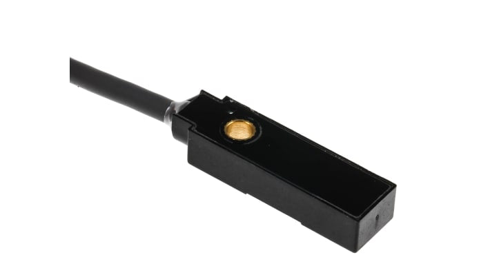 Omron TL-W1R5MB1 2M, sensore induttivo PNP, rilevamento 1,5 mm, alimentazione 12-24 V c.c., dimensioni 25x8x5,5 mm.