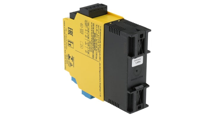 Turck IM1-231EX-R, barriera galvanica a 2 canali, montaggio su guida DIN, alimentazione 20-250V CA, grado di protezione IP20.