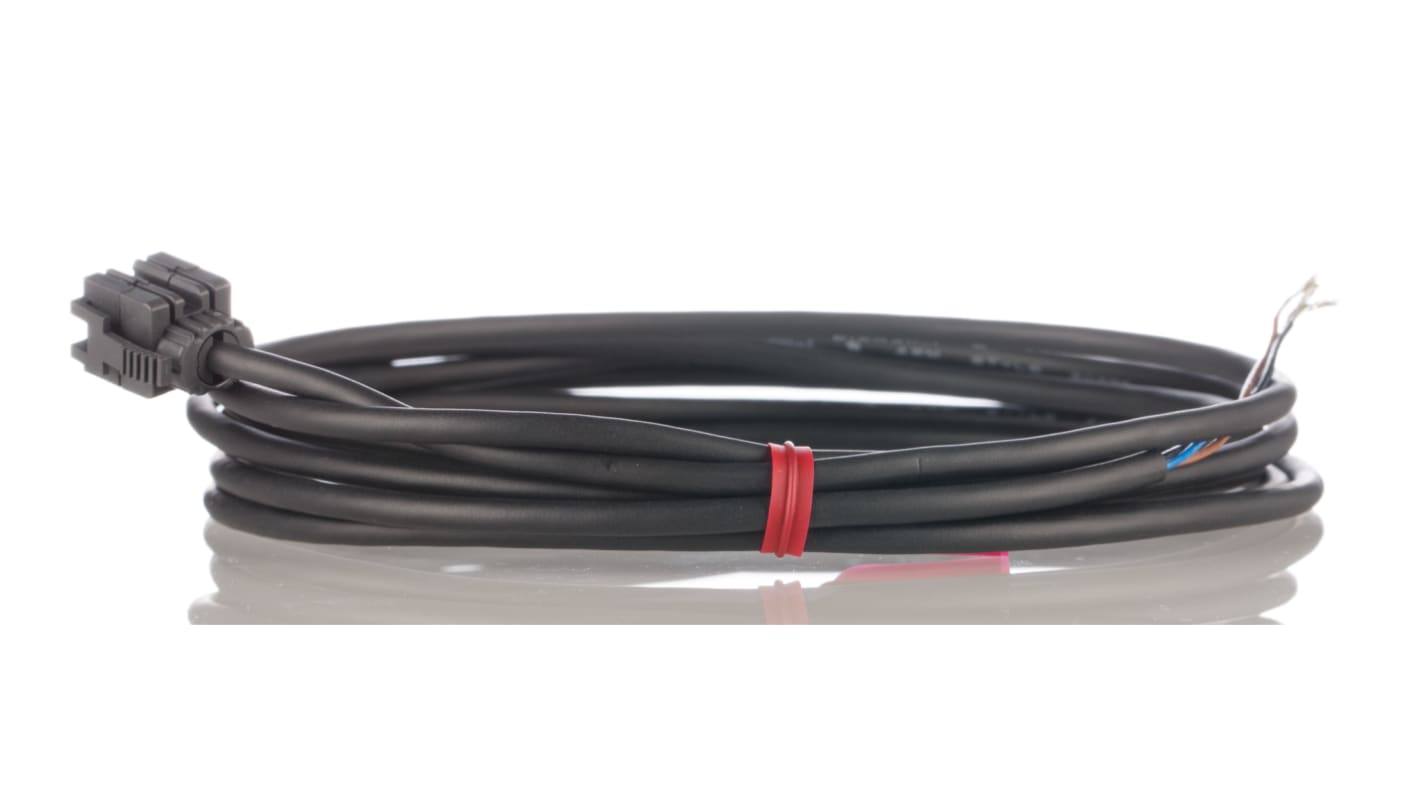 Cavo e connettore Panasonic CN-73-C2, 2m, per collegamento maschio con sensori della Serie GA-311 GH.