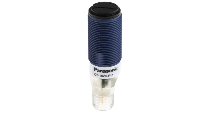 Sensore fotoelettrico cilindrico Panasonic CY-192A-P-Z-Y, rilevamento fino a 4 m, montaggio M18, grado di protezione IP67.