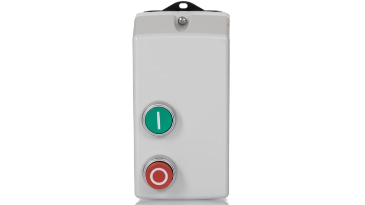 Starter DOL automatico Lovato DOLC0.37400 per motori trifase, potenza 0,37 kW, dimensioni 175x88x109 mm, grado di protezione IP65.