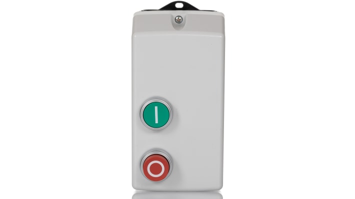 Starter DOL automatico Lovato DOLC1.1400 per motori trifase, potenza 1,1 kW, dimensioni 175 x 88 x 109 mm, grado di protezione IP65.