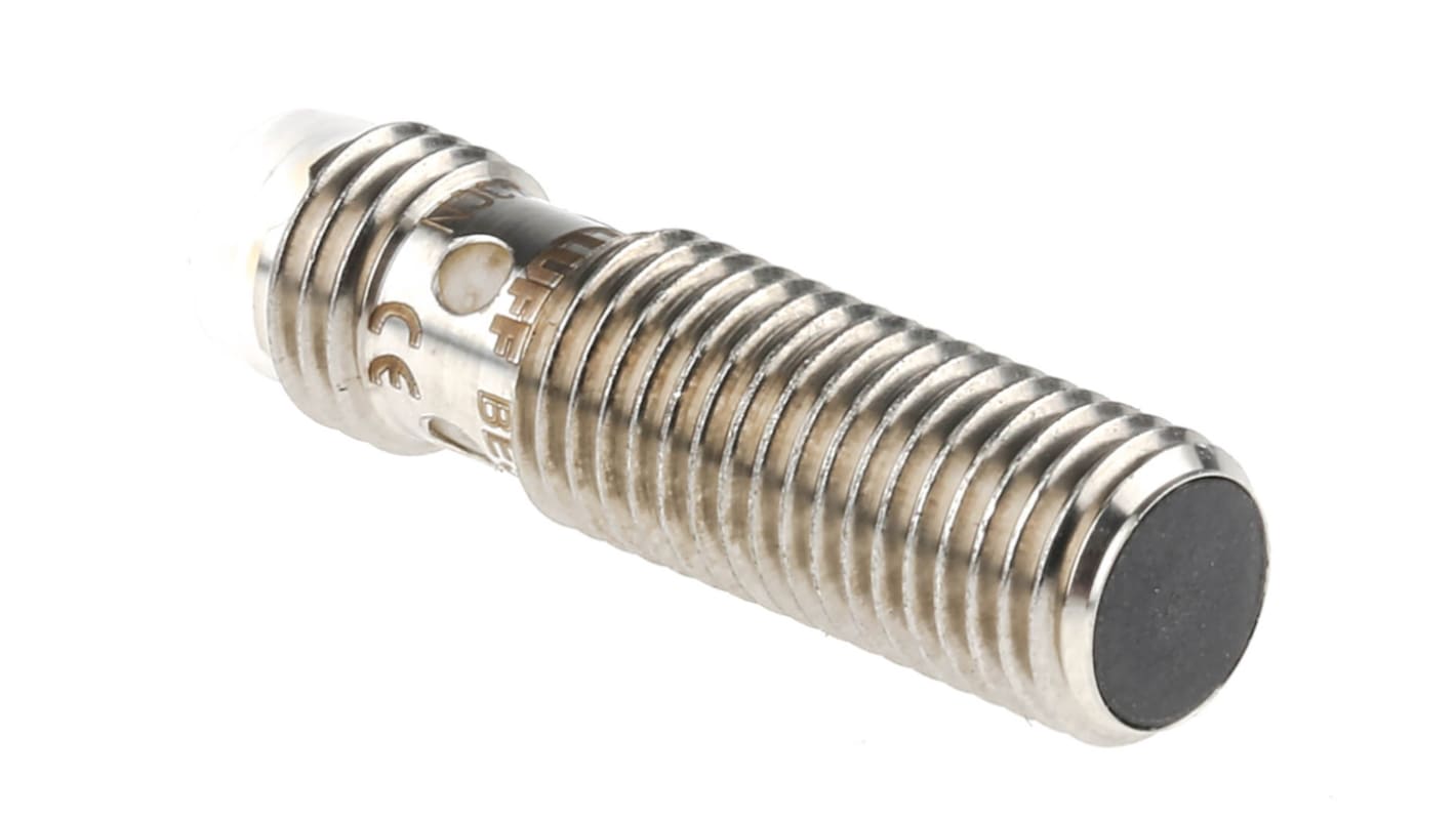 Sensore di prossimità induttivo BALLUFF BES M08EC-PSC15B-S49G, PNP, M8, rilevamento 1,5 mm, IP68, acciaio inox.