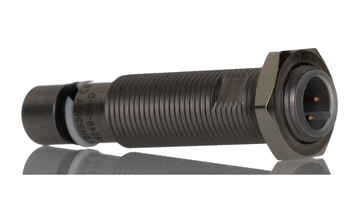 Sensore di prossimità induttivo cilindrico PNP BALLUFF BES 516-300-S249-S4-D, M12, IP68, rilevamento 1,5 mm, montaggio a filo.