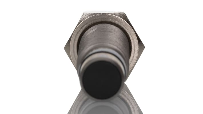 Sensore di prossimità induttivo cilindrico PNP BALLUFF BES 516-300-S249-S4-D, M12, IP68, rilevamento 1,5 mm, montaggio a filo.