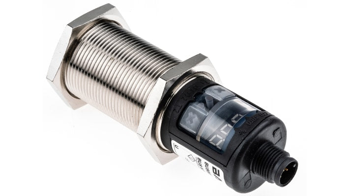 BALLUFF BUS M30M1-PPX-20/130-S92K, sensore di prossimità cilindrico PNP, rilevamento 200-2000 mm, IP67, alimentazione 9-30 V c.c.