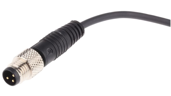 BALLUFF BMF 307K-PS-C-2-SA2-S49-00,3 sensore di posizione magnetico per cilindri pneumatici, montaggio su cavo, dimensioni 29x6.2x4.4 mm, grado di protezione IP67.