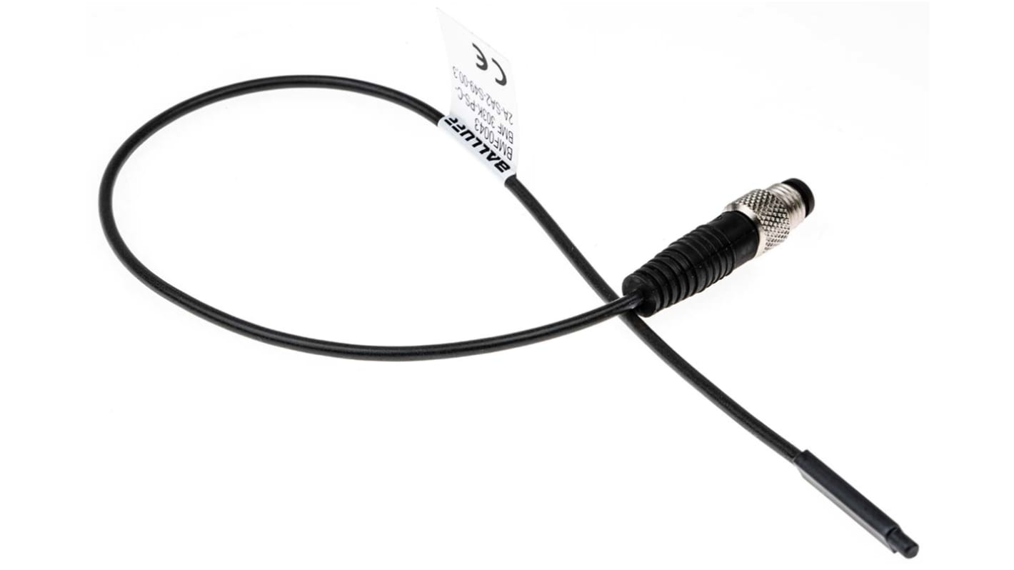 BALLUFF BMF 303K-PS-C-2A-SA2-S49-00, interruttore a solenoide miniaturizzato, montaggio su cavo, IP67, 10-30 V cc, 21.6 mm x 2.95 mm x 4.5 mm.