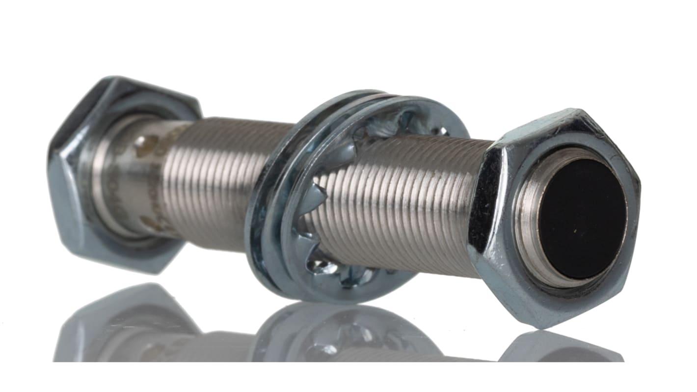 Sensore di prossimità induttivo cilindrico BALLUFF BES M12MI-PSC20B-S04G, PNP, 12-30 V c.c., IP68, 2 mm di rilevamento, 65 mm di lunghezza.