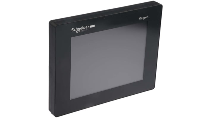 Schneider Electric HMIS85, display HMI touchscreen da 5,7 pollici per il controllo di macchinari industriali, risoluzione 320 x 240 pixel.
