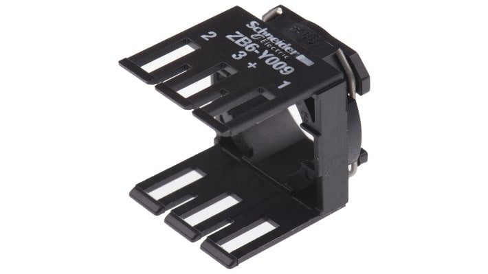 Collare di fissaggio corpo Schneider Electric ZB6Y009 per Serie XB6 - Accessori Harmony® 16 mm IP65. Facile montaggio, supporto per lampadine e software etichettatura.