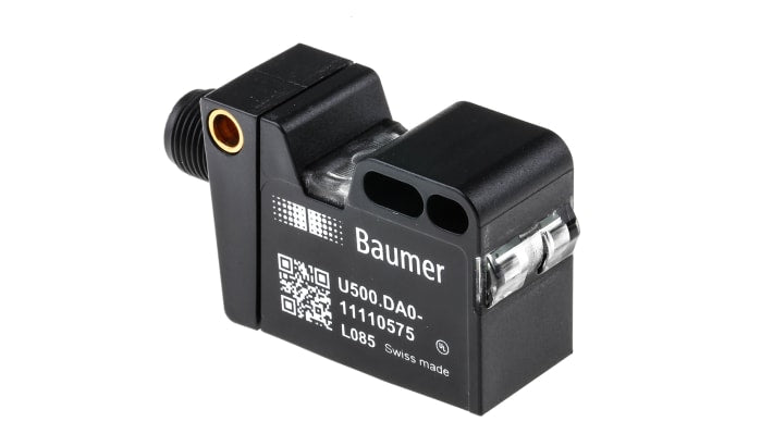 Sensore di prossimità Baumer U500.DA0-AA1B.72O, rilevamento 100-1000 mm, IP67, dimensioni 18x45.1x32.2 mm, alimentazione 12-30 V c.c.