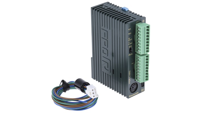 Micro PLC Panasonic AFP0RC14RS, 14 I/O, 24 V c.c., montaggio superficiale, dimensioni 25 x 60 x 90 mm.