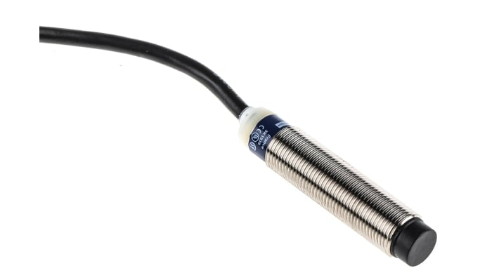 Sensore di prossimità cilindrico Telemecanique XS2M12KP340L1, PNP/NPN, M12, rilevamento 4 mm, IP68, -25/+70 °C, montaggio a filo.