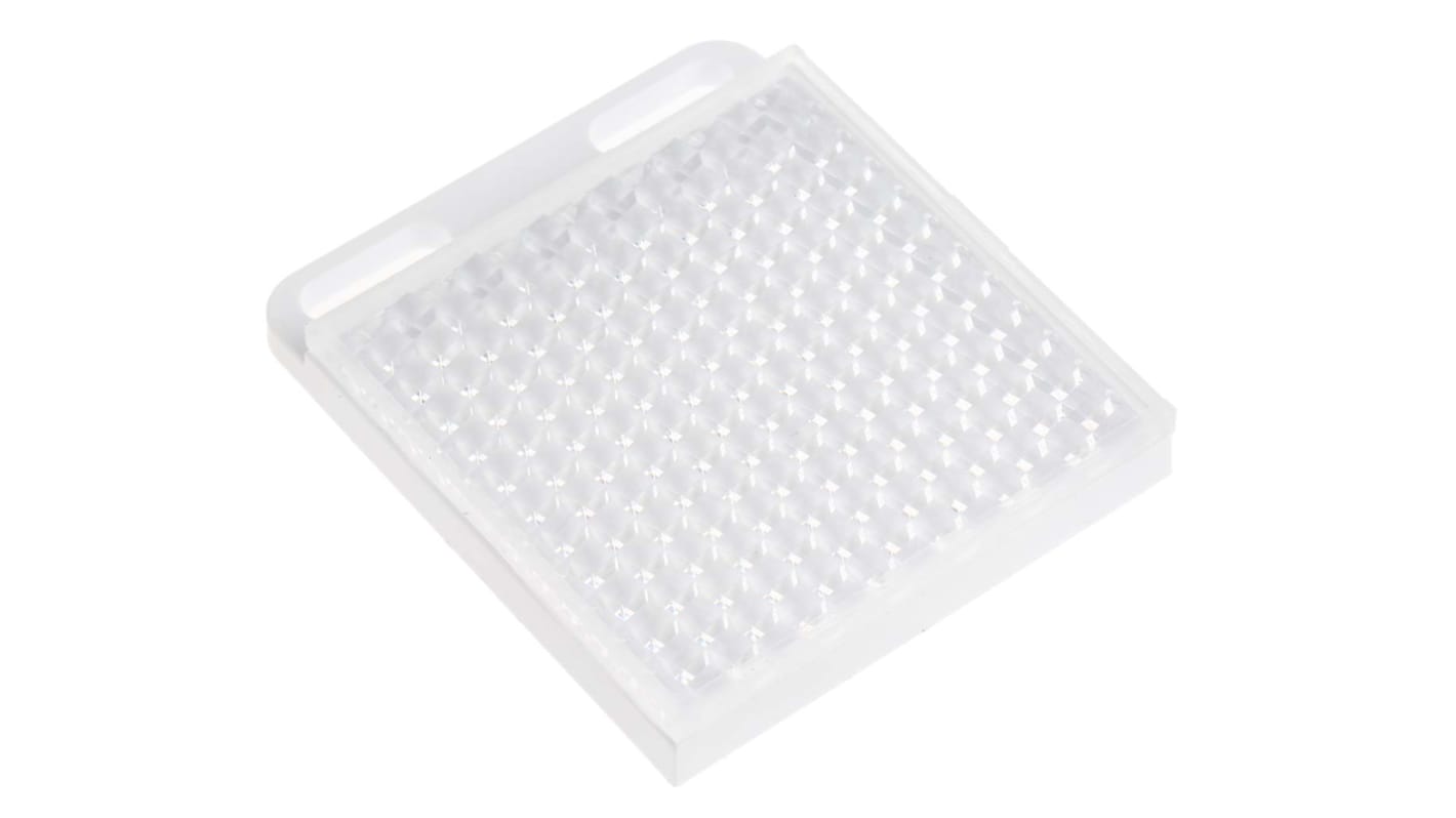 Riflettore Omron E39-R8 per sensori fotoelettrici retro-riflettivi, forma quadrata, compatibile con la serie E3T, ottimizza il rilevamento di oggetti piccoli.