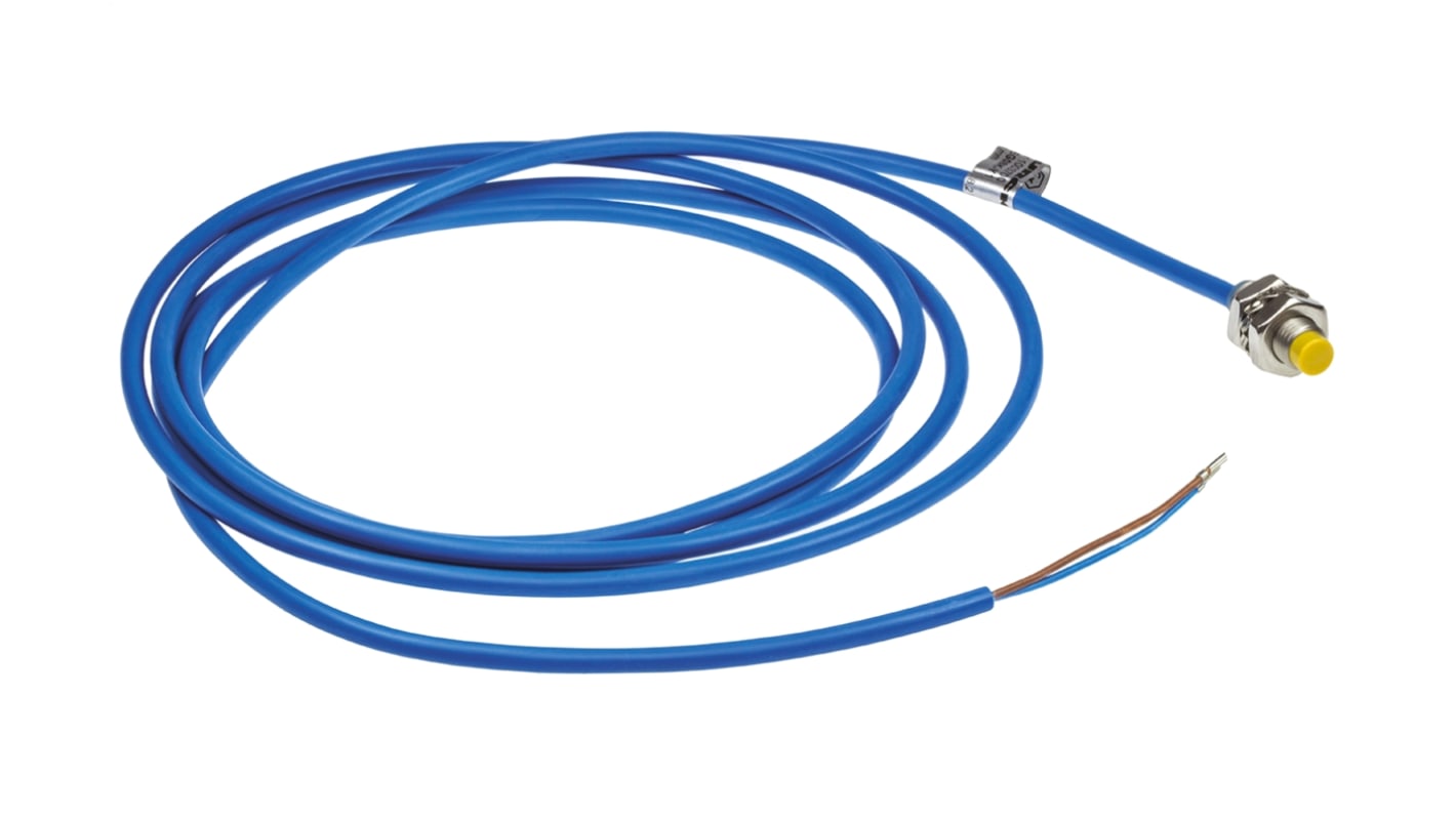 Sensore di prossimità cilindrico Turck Ni3-EG08K-Y1, NAMUR M8, rilevamento 3 mm, corpo in acciaio inox, IP67, lunghezza 23,6 mm.