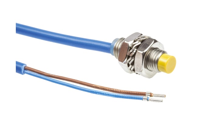 Sensore di prossimità cilindrico Turck Ni3-EG08K-Y1, NAMUR M8, rilevamento 3 mm, corpo in acciaio inox, IP67, lunghezza 23,6 mm.