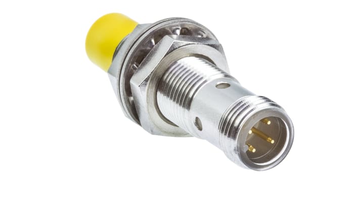 Sensore di prossimità cilindrico Turck Ni5-EM12-Y1X-H1141, NAMUR, M12, rilevamento 5 mm, IP67, acciaio inox, temperatura -25/+70 °C.