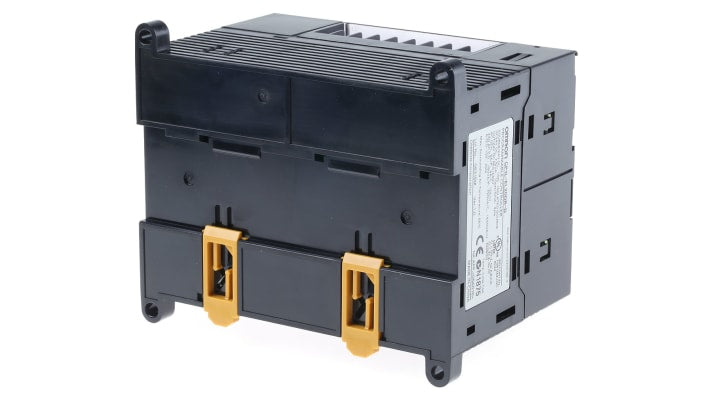 Omron CP1L-EL20DR-D, CPU PLC con 12 ingressi, 8 uscite relè, montaggio su guida DIN, dimensioni 86 x 90 x 85 mm.