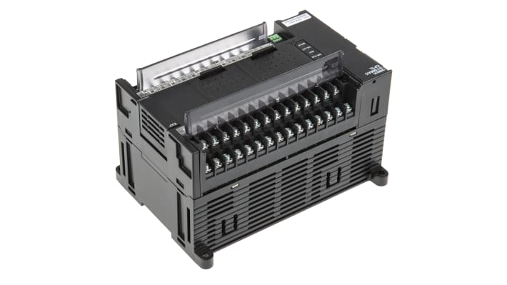Omron CP1L-EM40DT1-D, CPU PLC con 40 I/O, montaggio su guida DIN, dimensioni 150 x 90 x 85 mm, porta Ethernet.
