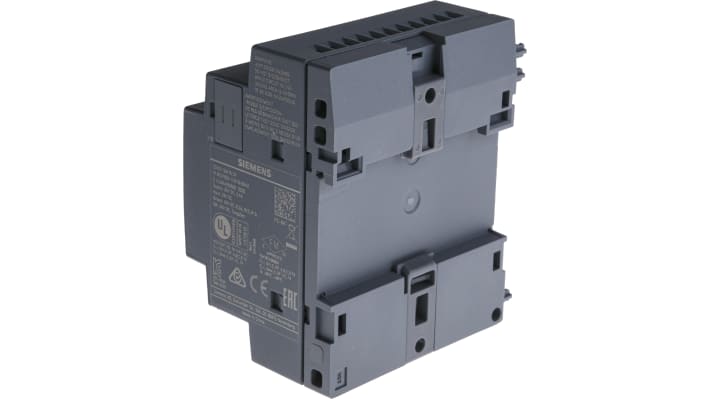 Modulo I/O digitale Siemens 6ED1055-1CB10-0BA2 per PLC LOGO!, 8 ingressi/uscite, montaggio su guida DIN, dimensioni 90 x 71,5 x 58 mm.