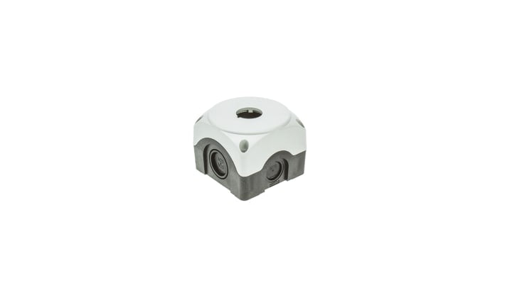 Scatola per pulsante Lovato LPZP1A8, Ø 22 mm, grigio, plastica, IP66/IP67/IP69K, per montaggio in diverse posizioni.