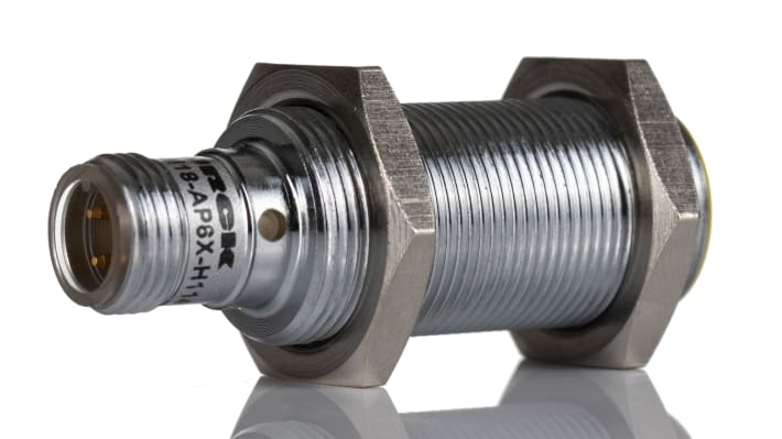 Sensore di prossimità cilindrico Turck Bi5-M18-AP6X-H1141, PNP, M18, rilevamento 5 mm, IP67, montaggio a filo.