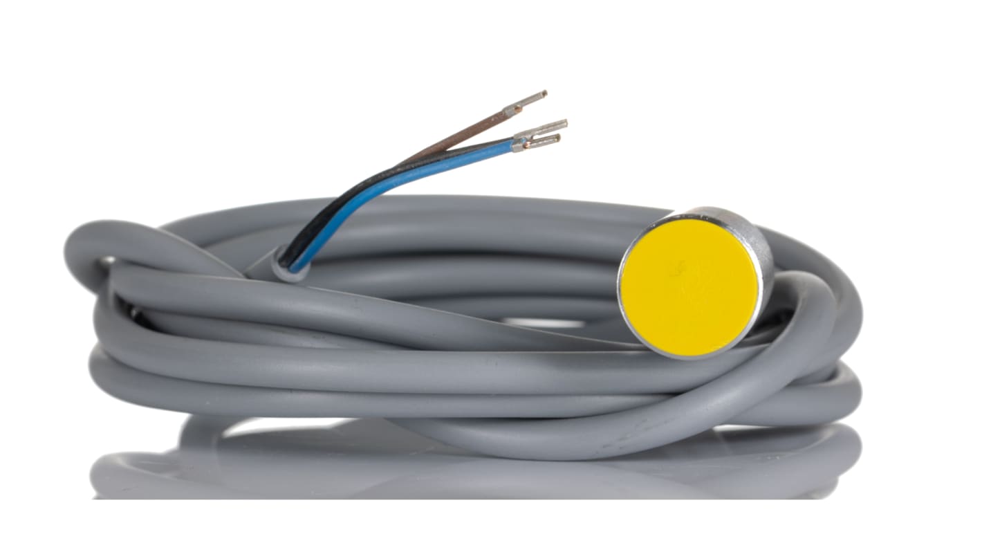 Sensore di prossimità cilindrico Turck Bi8-M18-AP6X, PNP, M18, rilevamento 8 mm, IP67, montaggio a filo, temperatura -25/+70 °C.