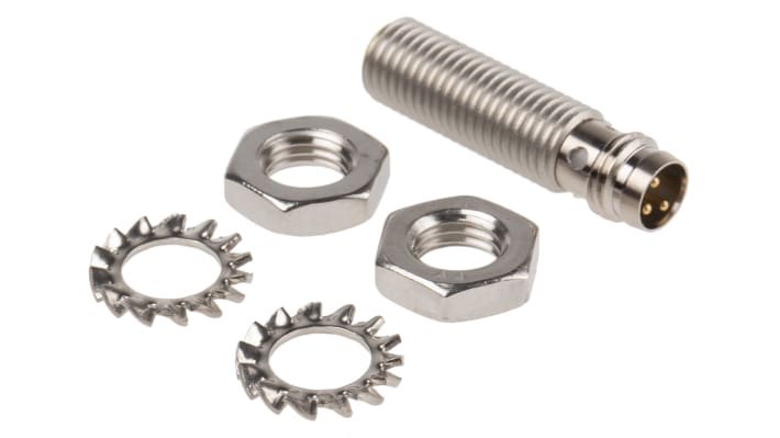 Sensore di prossimità cilindrico PNP M8 Turck Bi2-EG08K-AP6X-V1131, rilevamento a 2 mm, IP67, montaggio a incasso.