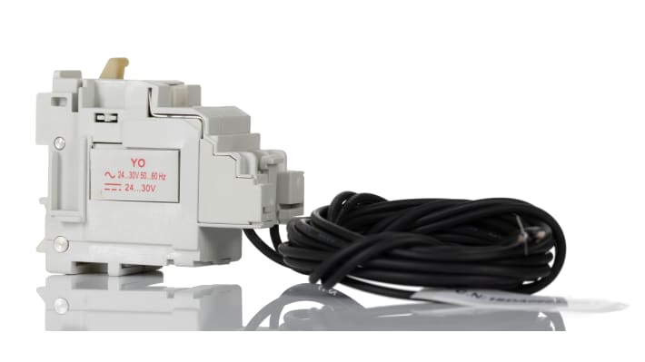 ABB SOR-C XT1..XT4, attivazione shunt 24-30V, dimensioni 60x110x140mm, compatibile con MCB, precablato per ingegneria marina.