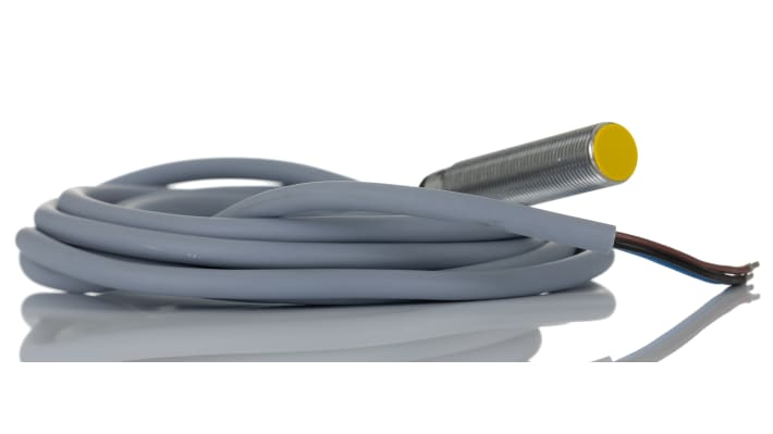 Sensore di prossimità cilindrico PNP M12 Turck Bi4-M12-AP6X, rilevamento 4 mm, IP67, montaggio a filo, -25/+70 °C.