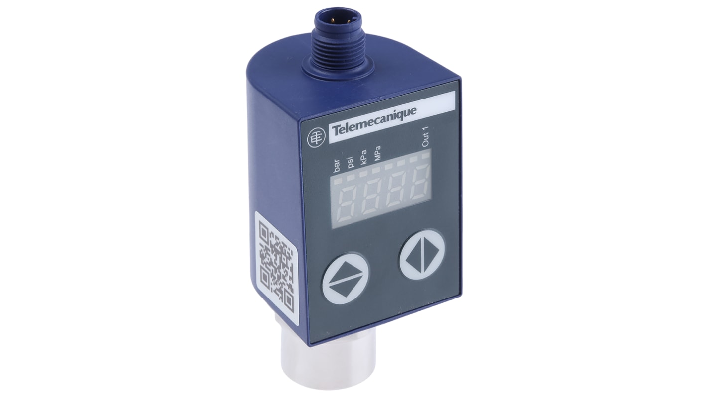 Pressostato differenziale Telemecanique Sensors XMLR010G1N25, 10 bar max, uscita NPN, grado di protezione IP65/IP67, temperatura -20/+80°C.
