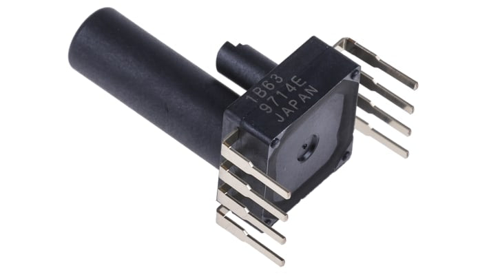 Sensore di pressione relativa Panasonic ADP51B63, uscita analogica 4 V, montaggio PCB, area base 7,2 x 7,2 mm. Precisione ±2,5%.