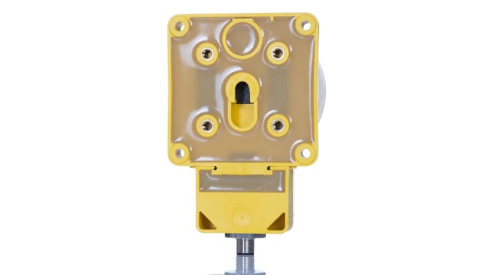 Sensore di prossimità PNP Turck NI100U-K90SR-VP4X2-H1141, induttivo, 100 mm, IP67, montaggio non a filo, dimensioni 130x62x90 mm.