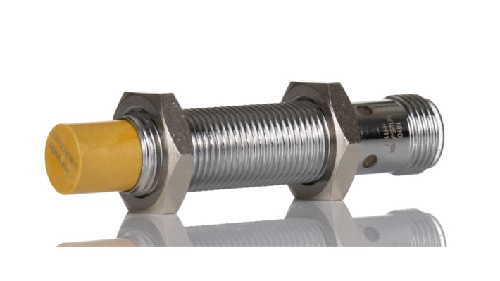 Sensore di prossimità induttivo cilindrico PNP M12 Turck NI10U-M12E-AP6X-H1141, rilevamento 10 mm, IP68, -30/+85 °C.