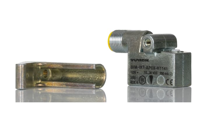Sensore di prossimità rettangolare PNP Turck BIM-IKT-AP6X-H1141 W/KLI3, tecnologia induttiva, IP67, dimensioni 30 x 14.6 x 28 mm.