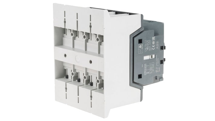 Contattore ABB 1SFL447102R1311 AF140-40-11B-13, 4 poli, 200 A, 75 kW, 690 V, dimensioni 120 x 150 x 128 mm.