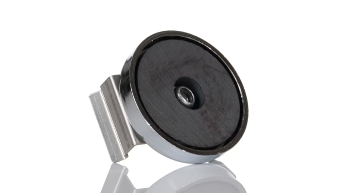 Staffa di montaggio magnetica Banner LMBWLB32MAG per barra luminosa WLB32, in acciaio inox, supporta fino a 16 lb, compatibile con cilindri da 32 a 160 mm.