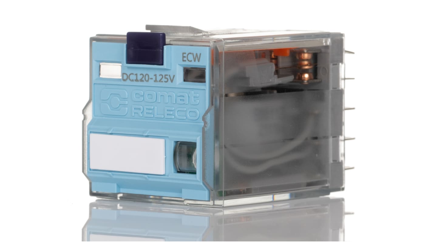 Relè di potenza Turck C4-A40, 4PDT, 125 V cc, 6 A, dimensioni 35 x 35 x 52.5 mm, per applicazioni generiche.