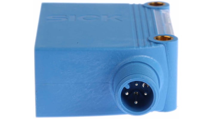 Sensore fotoelettrico rettangolare Sick GL10-P4212 a retroriflessione, rilevamento 80 mm-15 m, uscita PNP, montaggio a pannello.