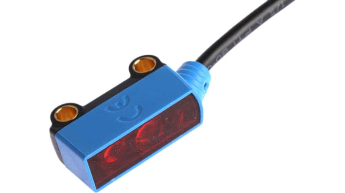 Sensore fotoelettrico rettangolare Sick WTB2S-2P3160, rilevamento 1-66 mm, uscita PNP, IP67, montaggio a pannello.