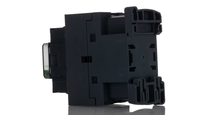 Contattore Schneider Electric LC1D186U7 per controllo motori, 3 poli, 32 A, montaggio su guida DIN, dimensioni 77 x 45 x 86 mm.