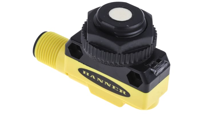 Sensore di prossimità PNP Banner QS18UPAQ8, M18 x 1, rilevamento 50-500 mm, IP67, alimentazione 12-30 V c.c.